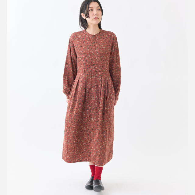 『Bramble Rose』BOXタックバンドカラーワンピース