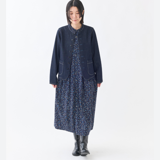 Bramble Rose』BOXタックバンドカラーワンピース KATO` GRANDMA MAMA