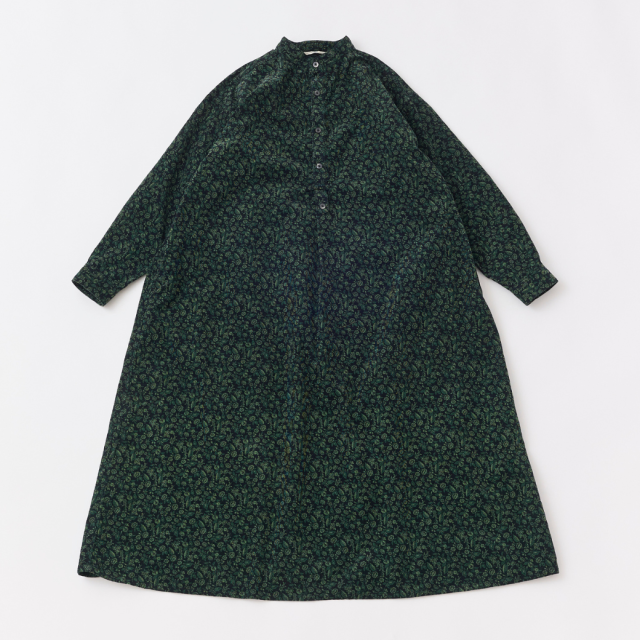 Vintage Orchard スタンドカラーAラインワンピース KATO` GRANDMA MAMA