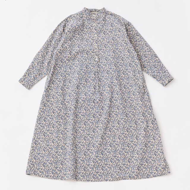 Vintage Orchard スタンドカラーAラインワンピース KATO` GRANDMA MAMA