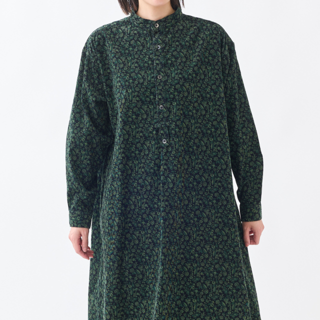 Vintage Orchard スタンドカラーAラインワンピース KATO` GRANDMA MAMA