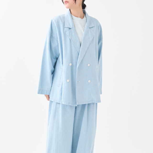 3/1 on sale】インディゴオックスダブルジャケット KATO` GRANDMA MAMA