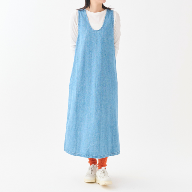 2026年2月お届け】10ozデニムUネックジャンパースカート KATO` GRANDMA