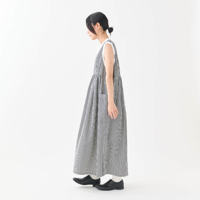 2026年4月お届け】ヒッコリー2wayサイドポケットジャンパースカート