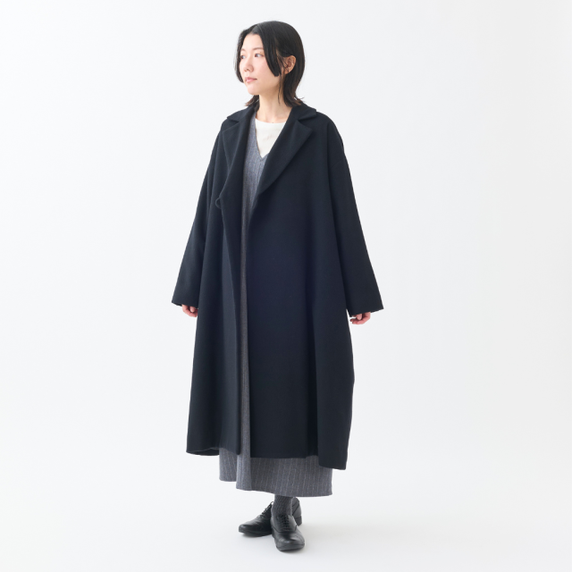 カシミヤショートビーバーロングコート無地 KATO` GRANDMA MAMA DAUGHTER