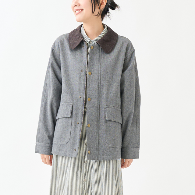 【9月上旬発売予定】ウールコットンデニムユーティリティブルゾン（予約）