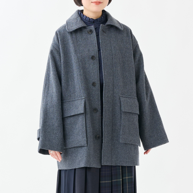 【11.1 On Sale】ウールミドル丈コート