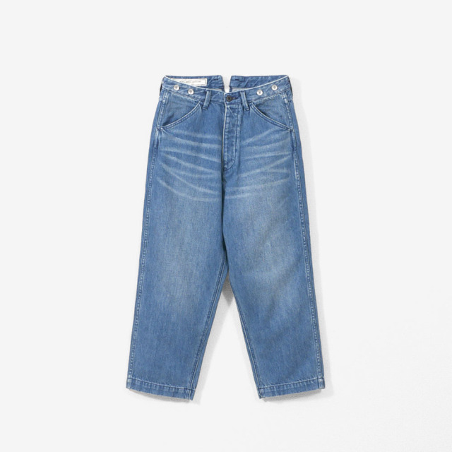 キャピタル　ジャガードデニムサルエルパンツ　サイズ1 KAPITAL キャピタル 11.5ozデニム サルエルヌーベルパンツ - 【子ども