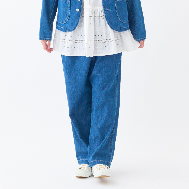 【8月中旬入荷予定】8ozデニム １タックパンツ
