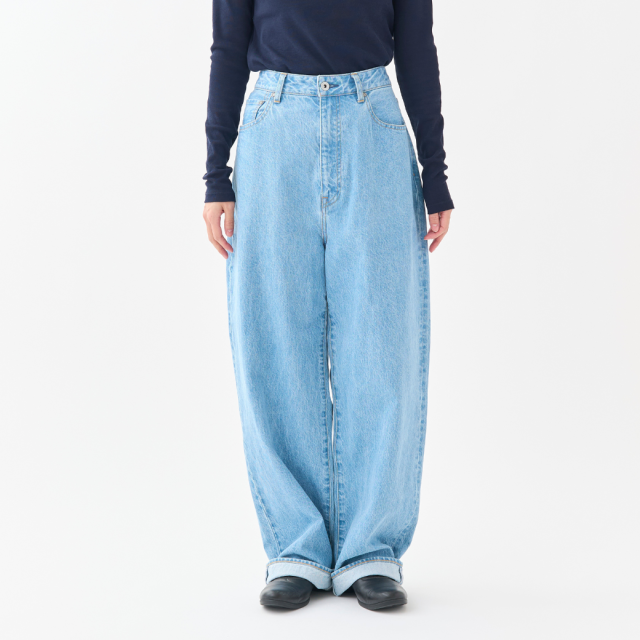 【2026年2月お届け】12ozワイドストレート5ポケットデニムパンツ