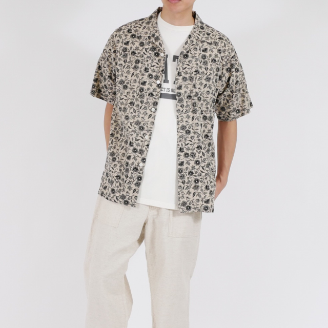『SARASA』オープンカラーS/S シャツ