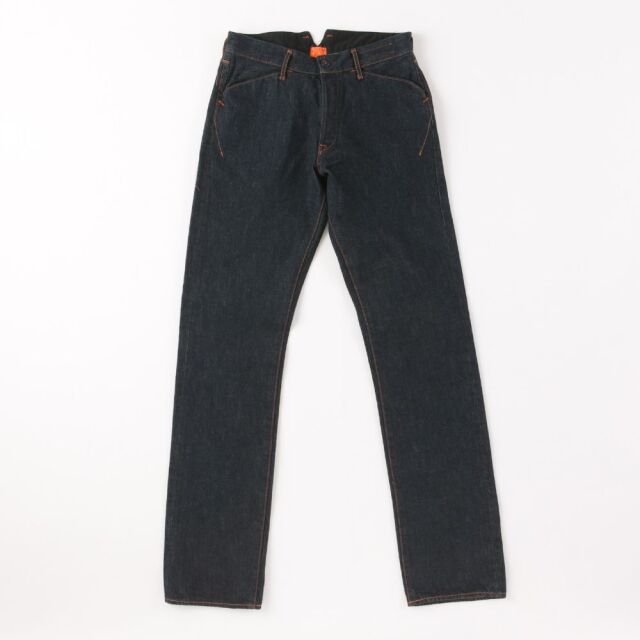 Buckle Back Denim Pants