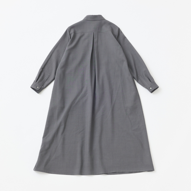 雑誌掲載【未使用】ebure☆トロピカルウールシャツテールワンピース ebure/エブール｜新作入荷！ ON/OFF着まわせる“トロピカルウール