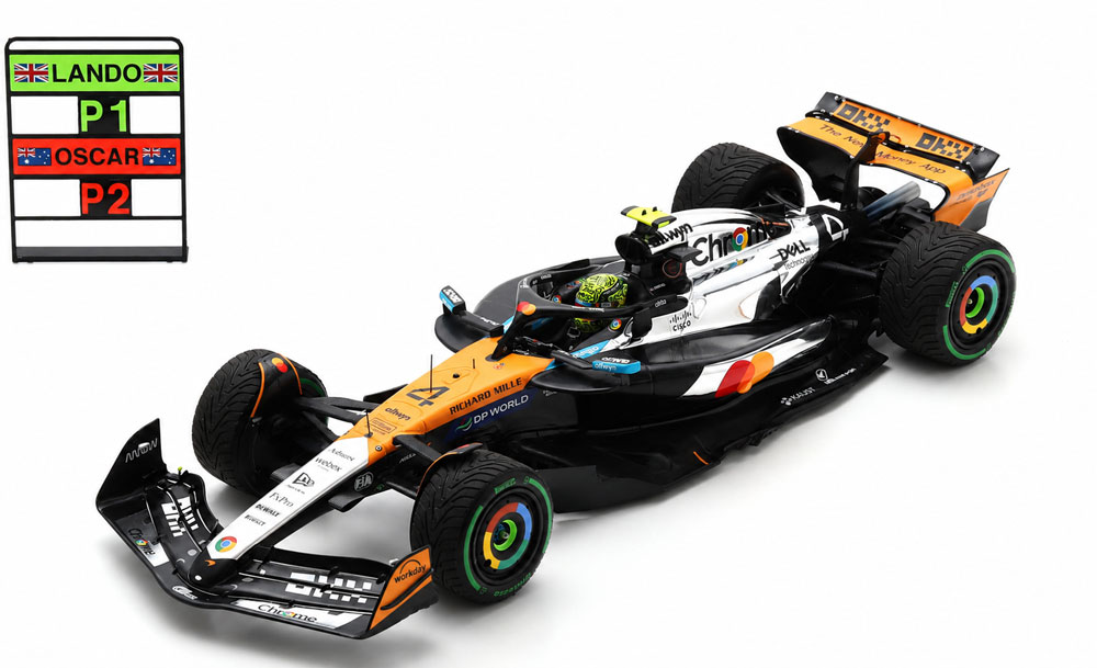 スパーク 1/18 マクラーレン MCL39 No.4 L.ノリス 2025年イギリスGP 優勝