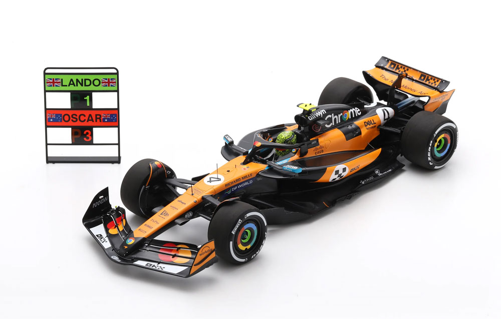 スパーク 1/18 マクラーレン MCL39 No.4 L.ノリス 2025年モナコGP 優勝