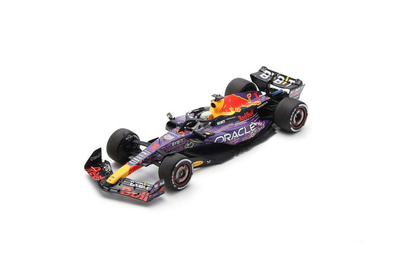 【開幕ミニカーフェアー対象】スパーク 1/18 レッドブル RB19 M.フェルスタッペン 2023年ラスベガスGP優勝 No.1  