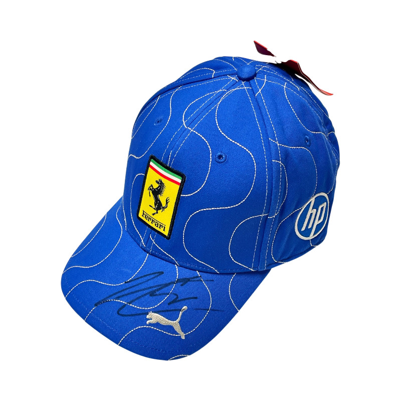 C.ルクレール直筆サイン入 PUMAｘFERRARI フェラーリ 2025 イタリアGP(MONZA)限定キャップ(市販品)