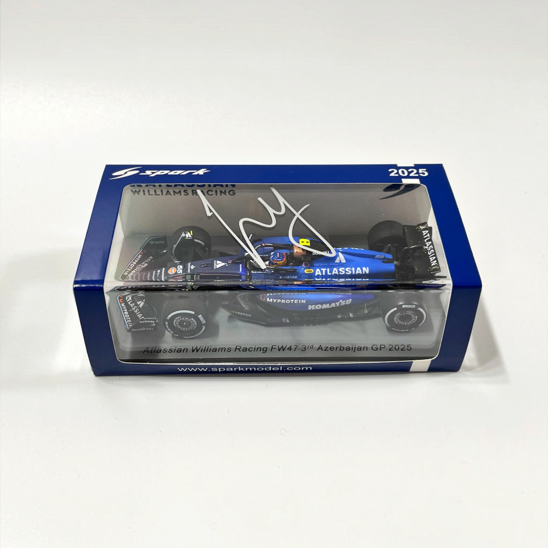 C.サインツ直筆サイン入 スパーク 1/43 ウィリアムズ FW47 C.サインツ 2025年アゼルバイジャンGP 3位