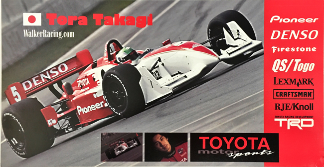 Sale 訳アリ品 カードの角に折れ跡があります 高木虎之介 サラ フィッシャー 01 インディ ウォカーレーシング チームカード F１グッズ ミニカーの専門店 Grandprix