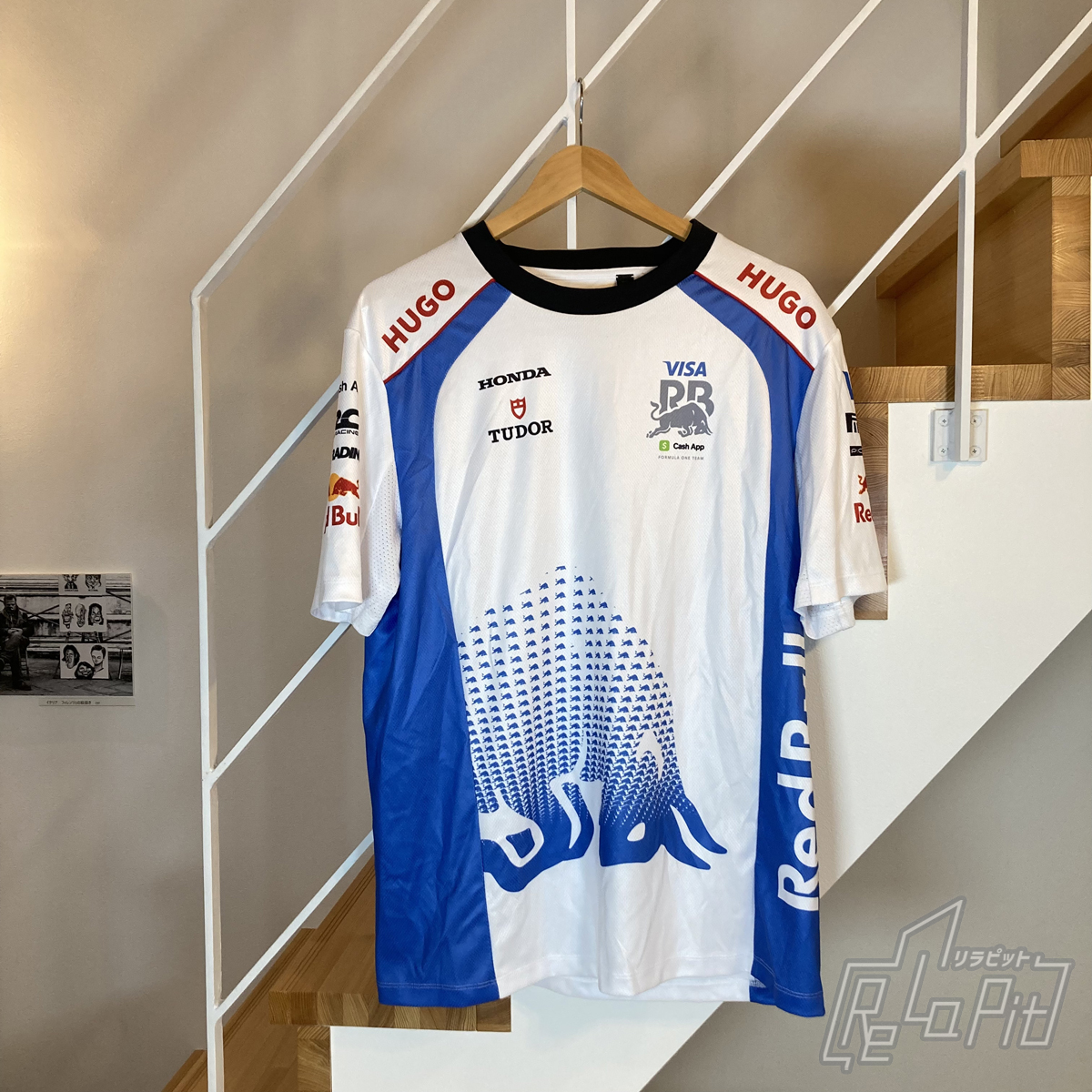 【ReLaPit古着販売】【メール便発送】レーシングブルズ チームレプリカ Tシャツ Mサイズ