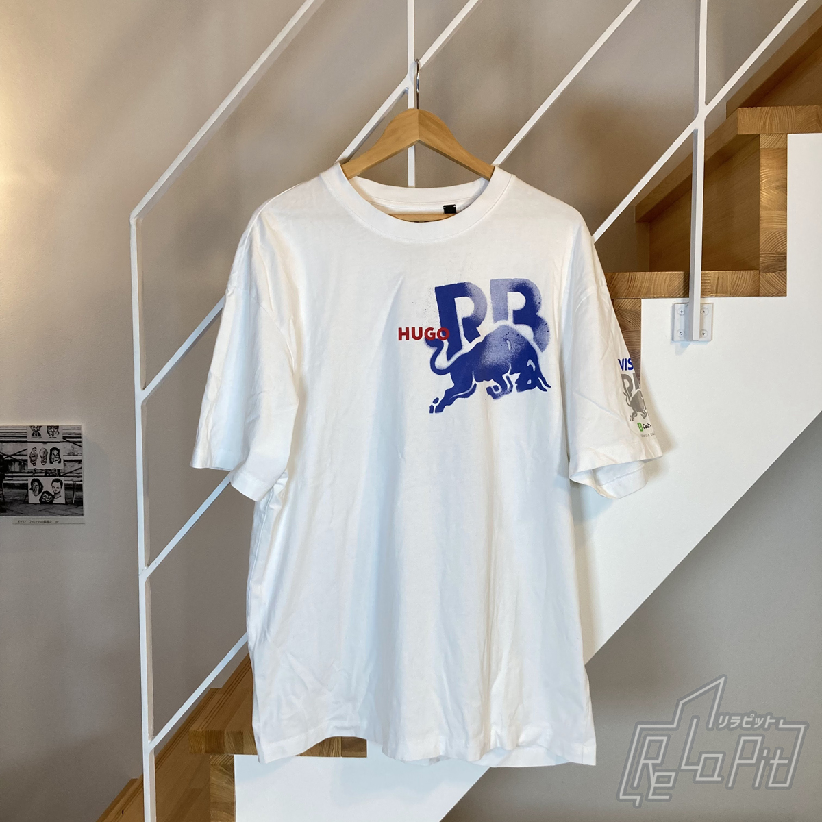 【ReLaPit古着販売】【メール便発送】VCARB F1 ライフスタイルＴシャツ ホワイト Lサイズ