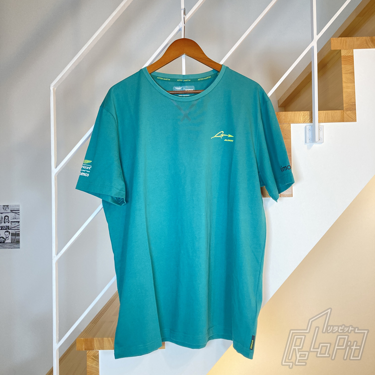 【ReLaPit古着販売】【メール便発送】アストンマーティン Fアロンソ Tシャツ サイズ:XXL