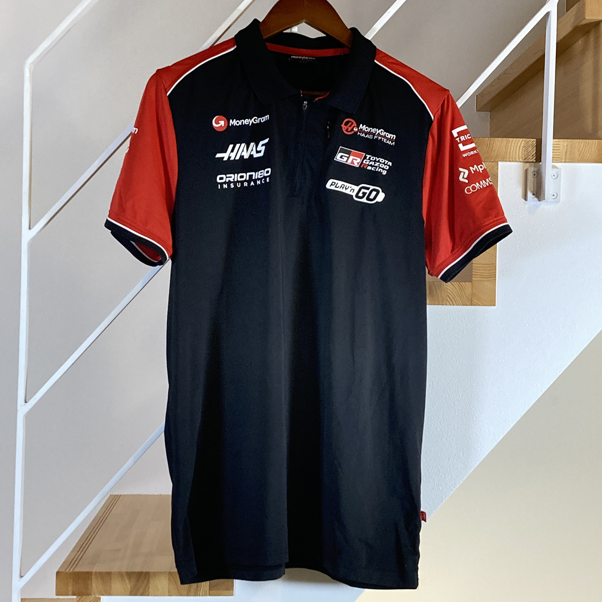 ハースF1チーム 2025 支給品ポロシャツ(L) ハース F1 チーム支給品 ポロシャツ 2025 Type A USED サイズL F1