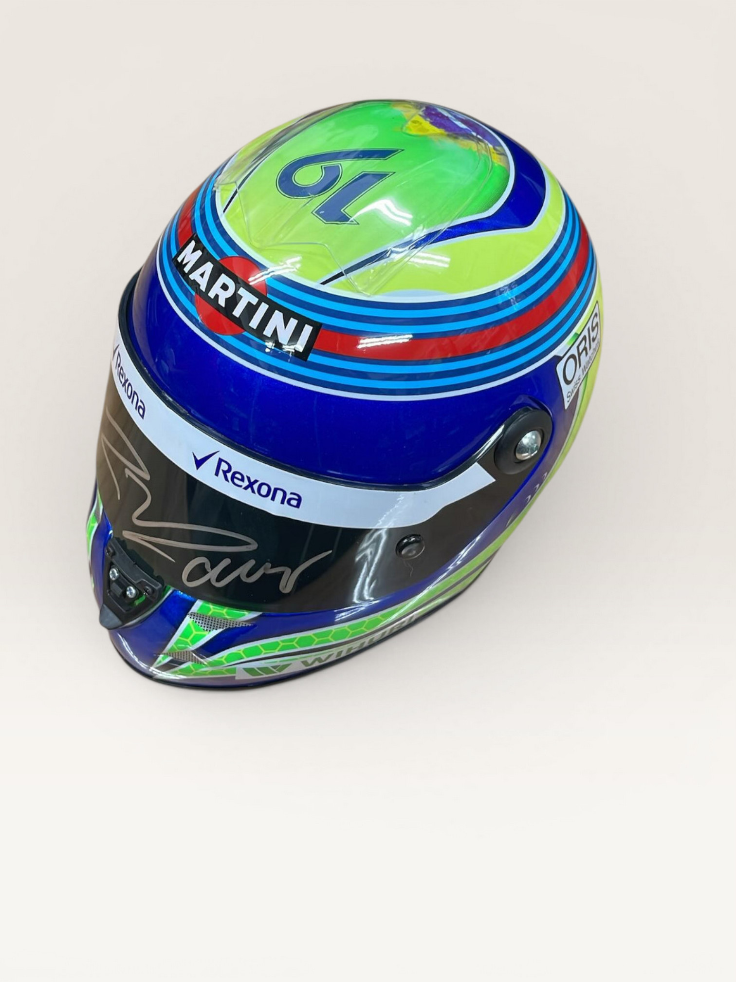 F.マッサ 直筆サイン入り Schuberth ウィリアムズ マルティニ レーシング 2016 ヘルメット