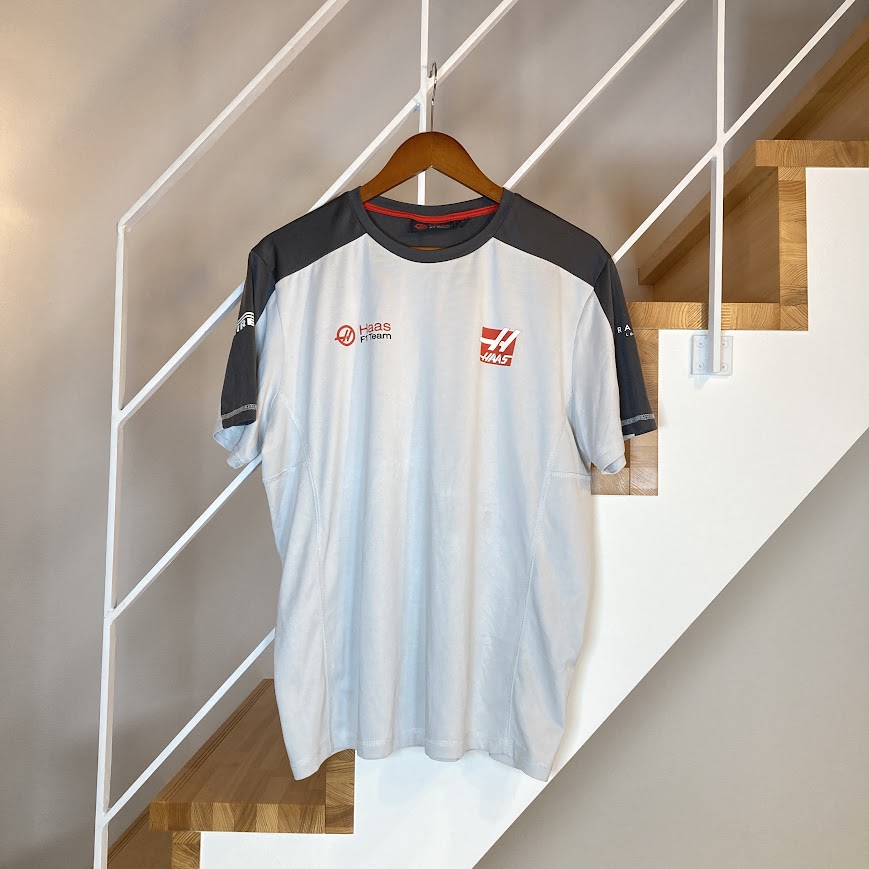 ハース 支給品 チーム Tシャツ Lサイズ USED