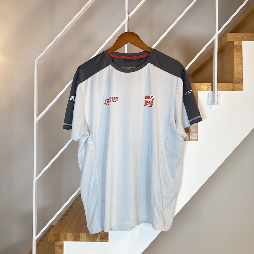 ハース 支給品 チーム Tシャツ XLサイズ USED