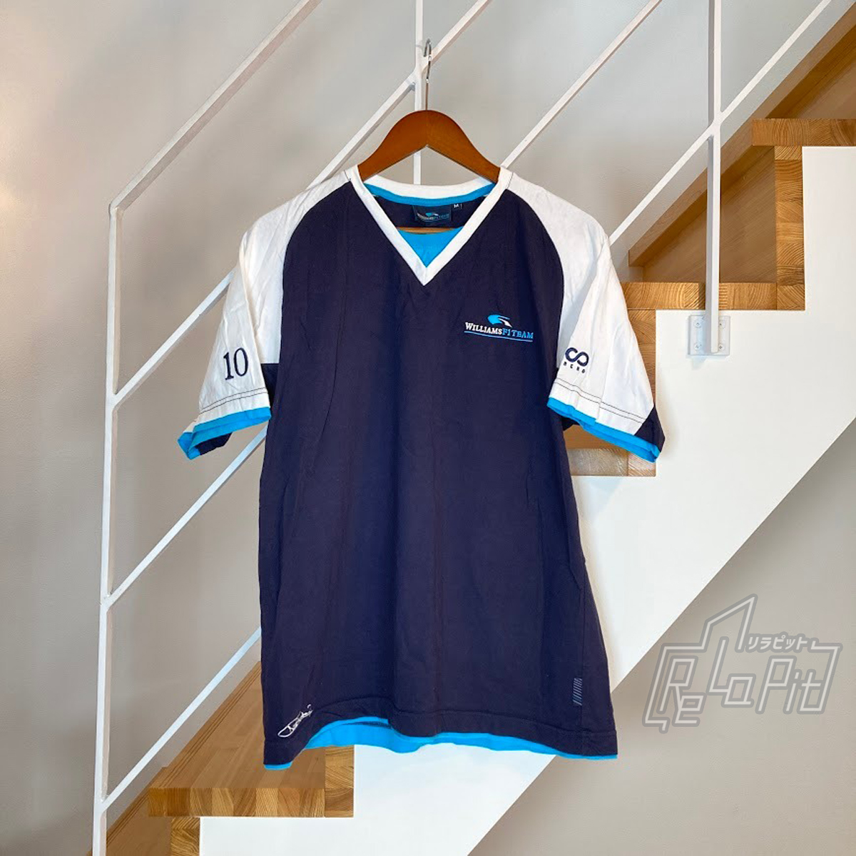【ReLaPit古着販売】【メール便発送】ウィリアムズ ニコロズベルグコットンTシャツ サイズ:M