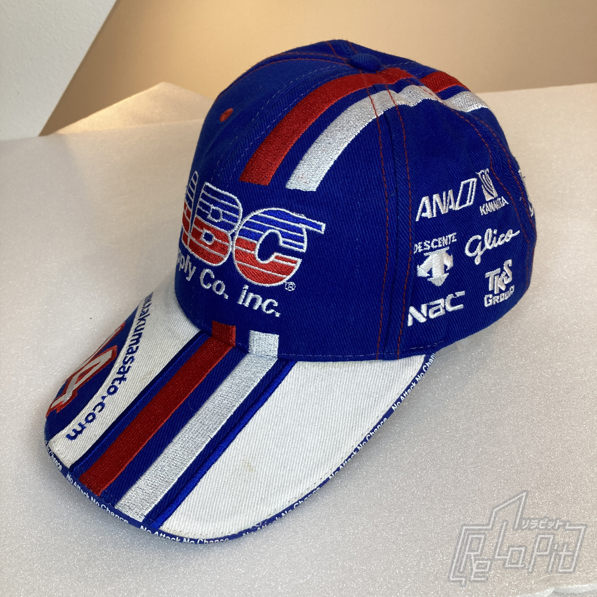 【ReLaPit古着販売】【宅急便発送】佐藤琢磨 TS キャップ #14 A.J.フォイト 2013 ブルー×ホワイト×レッド