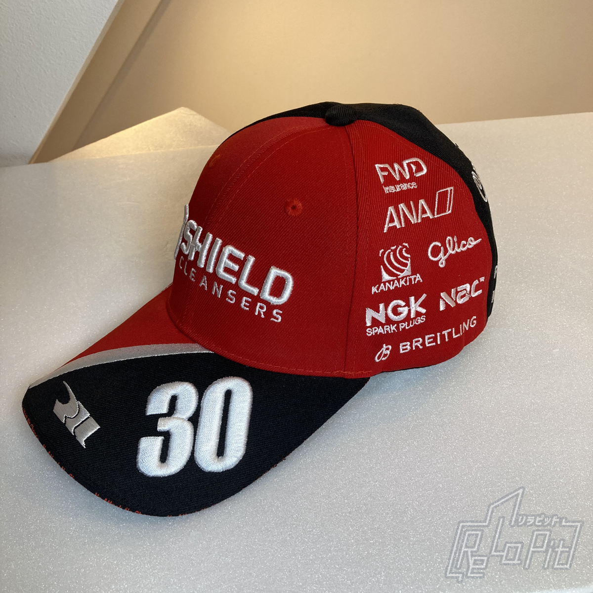【ReLaPit古着販売】【宅急便発送】佐藤琢磨 TS キャップ #30 SHIELD 2021 レッド×ブラック