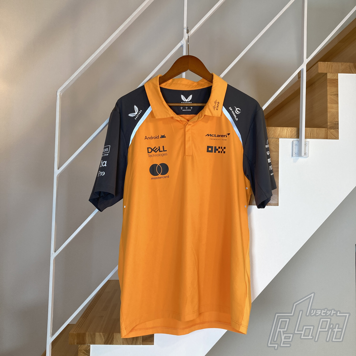 【ReLaPit古着販売】【メール便発送】マクラーレン チーム ポロシャツ 2025 オレンジ サイズL