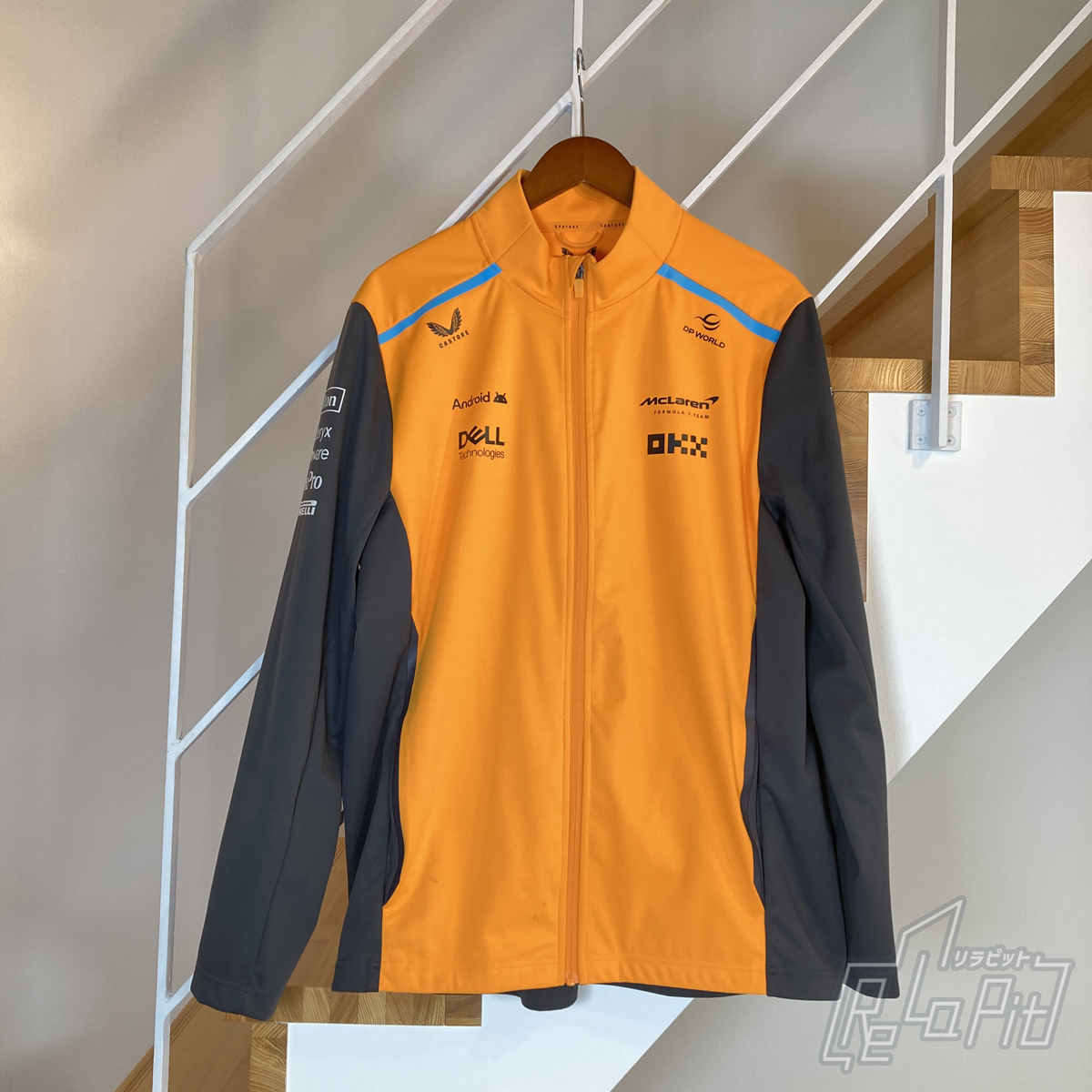 【ReLaPit古着販売】【宅急便発送】マクラーレン チーム ソフトシェル ジャケット 2024 オレンジ サイズL