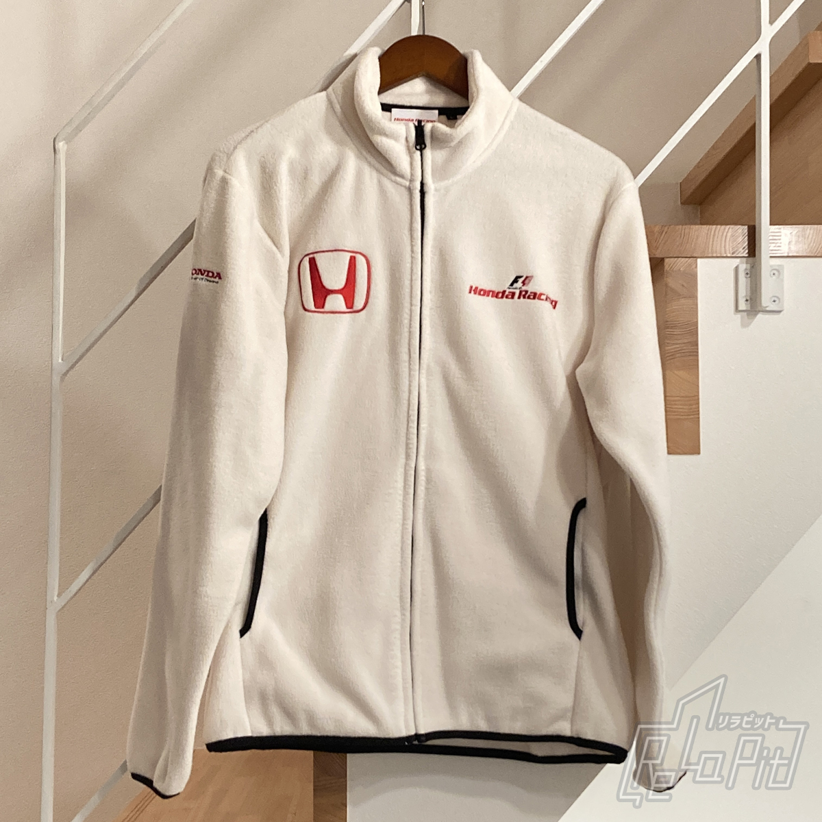 【ReLaPit古着販売】【宅急便発送】ホンダ F1レーシング フリース ホワイト サイズL