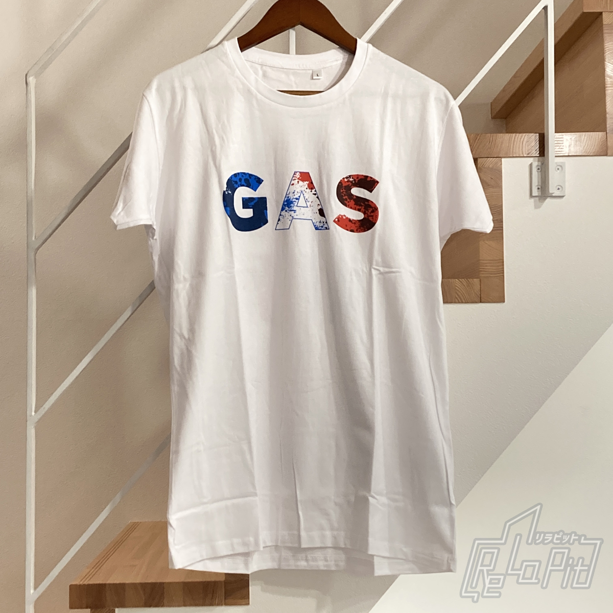 【ReLaPit古着販売】【メール便発送】ピエール・ガスリー Ｔシャツ ホワイト サイズL