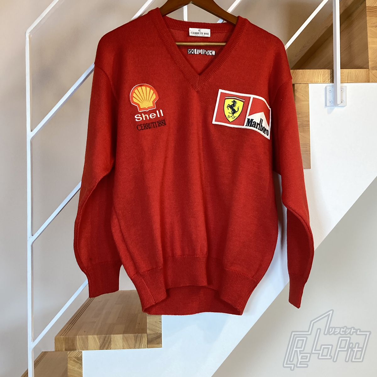 【ReLaPit古着販売】【宅急便発送】セルッティ製 フェラーリ F1 マルボロ セーター チーム支給品 サイズL