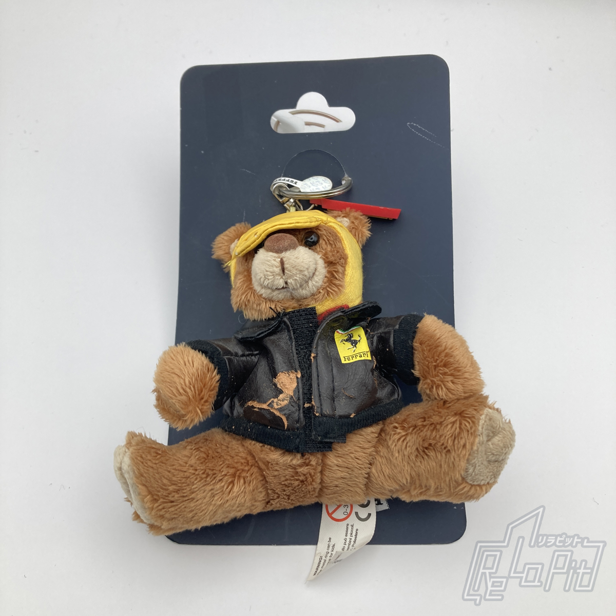 【ReLaPit古着販売】【宅急便発送】フェラーリ マスコット ベア レザージャケット ブラック 10cm 革剥がれ(ジャンク)
