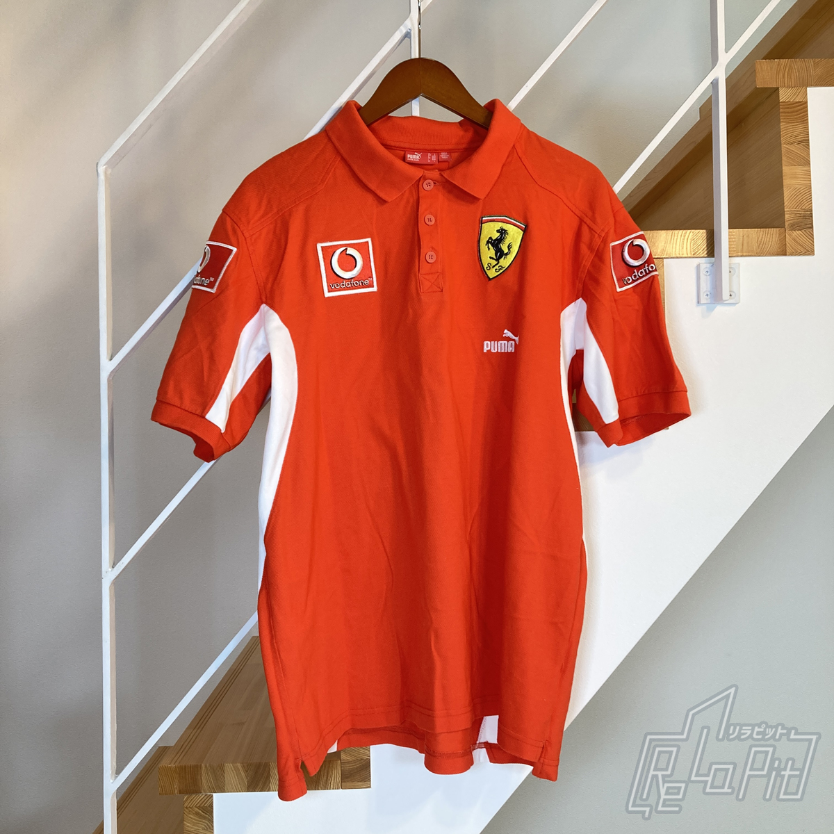 【ReLaPit古着販売】【メール便発送】プーマ フェラーリポロシャツ サイズ:L　支給品(トルコ製) 訳アリ