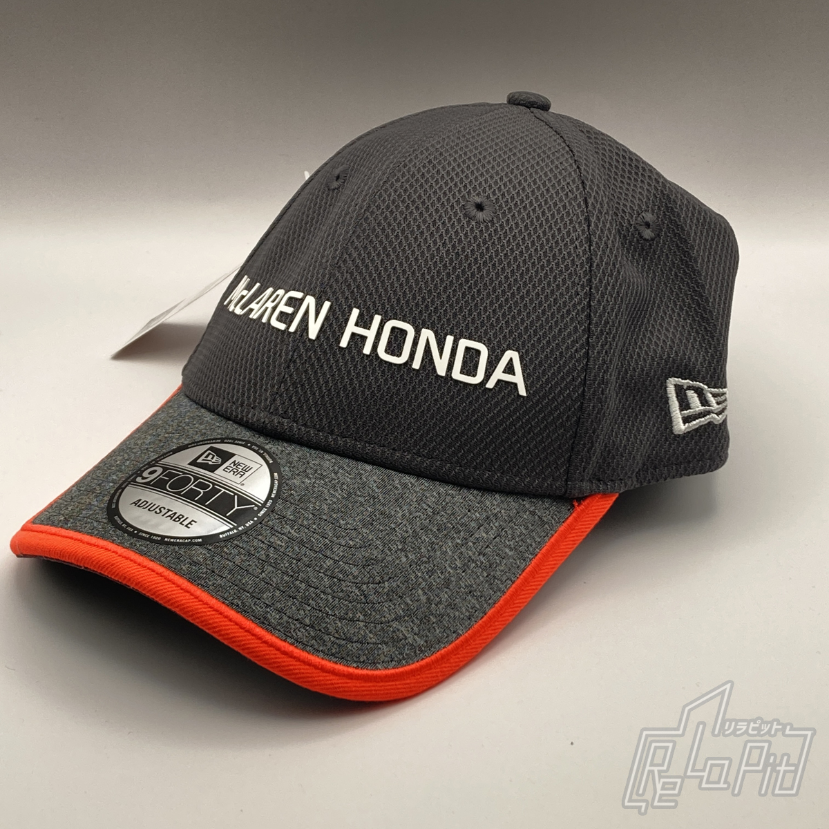 【ReLaPit古着販売】【宅急便発送】NEW ERA マクラーレン ホンダ フェルナンド・アロンソ 2017 9FORTY ドライバーズキャップ グレー×レッド 新品・タグ付き