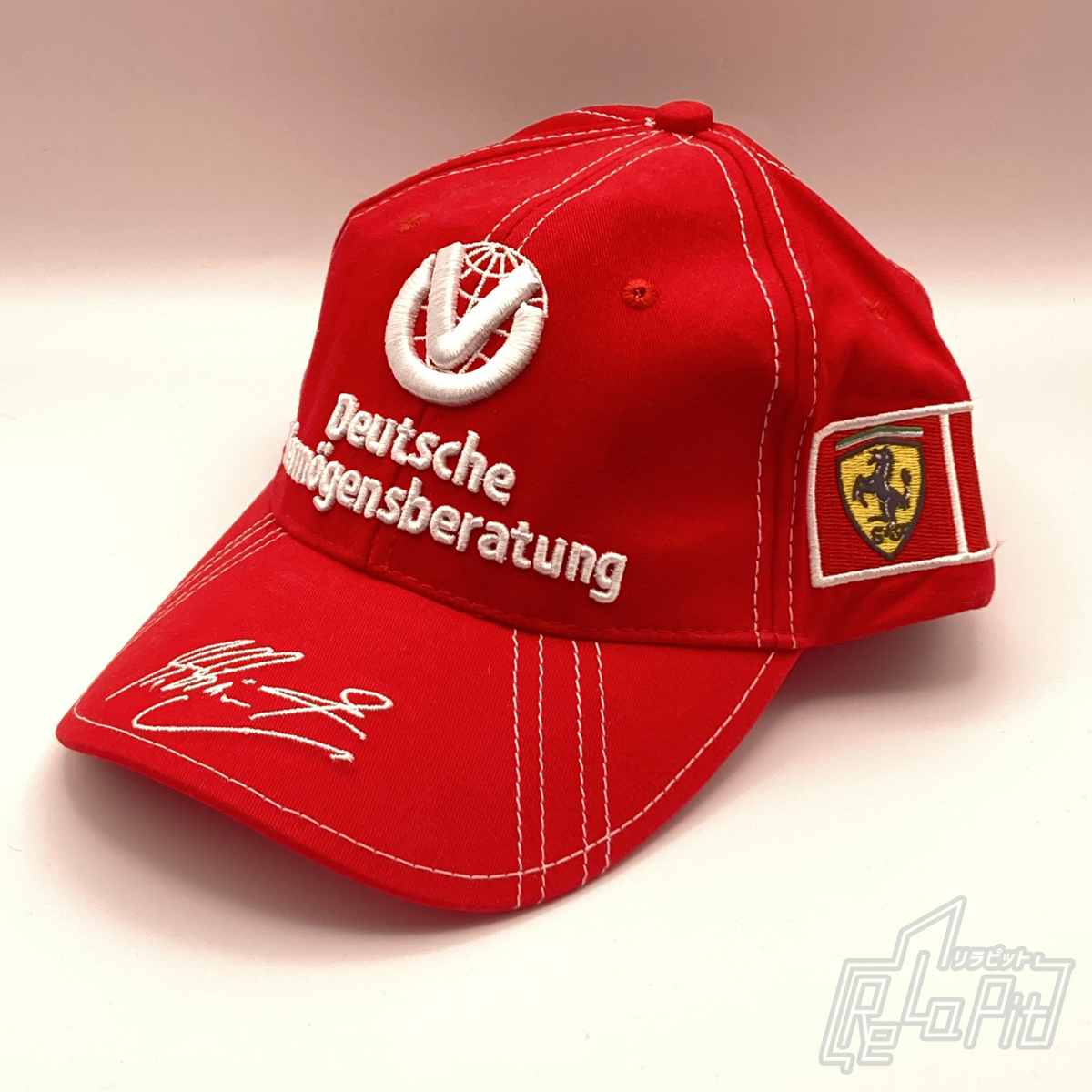 【ReLaPit古着販売】【宅急便発送】フェラーリ ミハエル・シューマッハ 2005 ドライバーズキャップ タグ付き