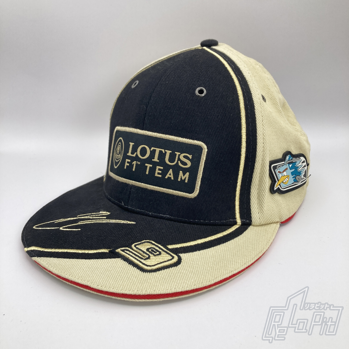 【ReLaPit古着販売】【宅急便発送】キミ・ライコネン ロータスF1チーム キャップ ブラック USED 汚れ有