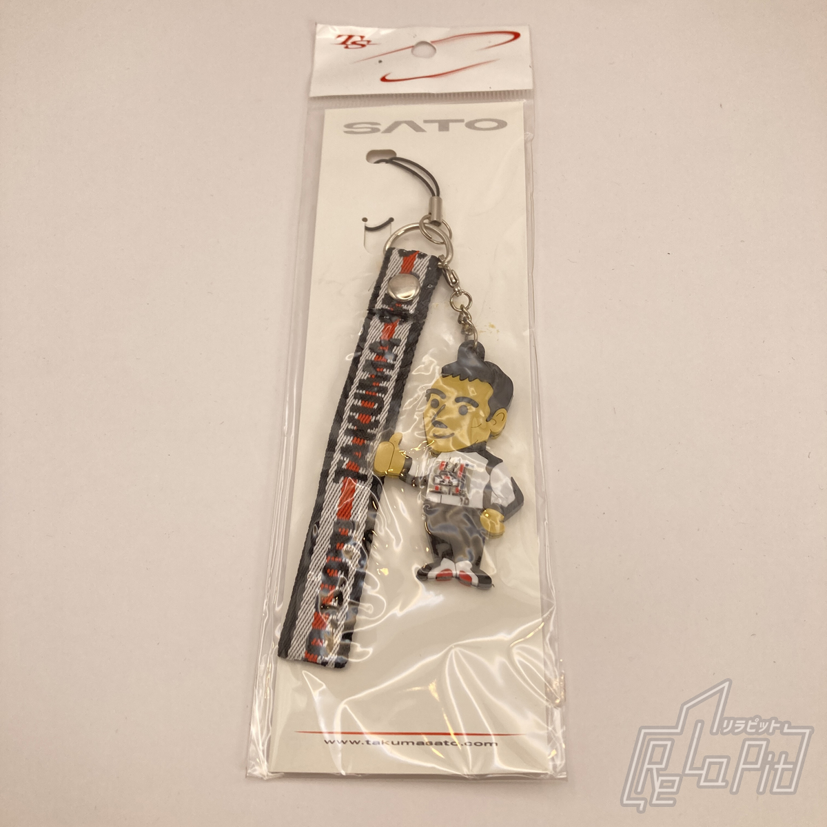 【ReLaPit古着販売】【メール便発送】佐藤琢磨 BAR ホンダ シリコンマスコット ストラップ 新品
