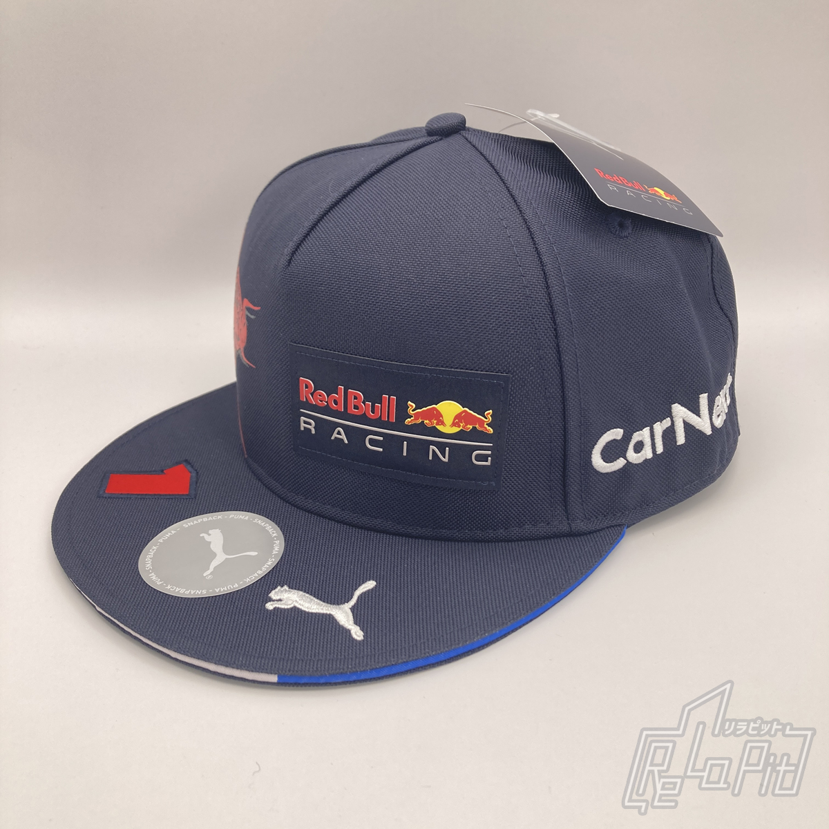 【ReLaPit古着販売】【宅急便発送】マックス・フェルスタッペン レッドブル・レーシング 2022 フラットキャップ ネイビー
