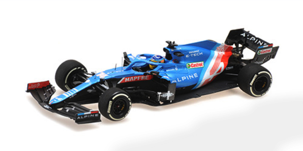 ミニチャンプス 1/43 アルピーヌ F1 A521 F.アロンソ カタールGP 2021 