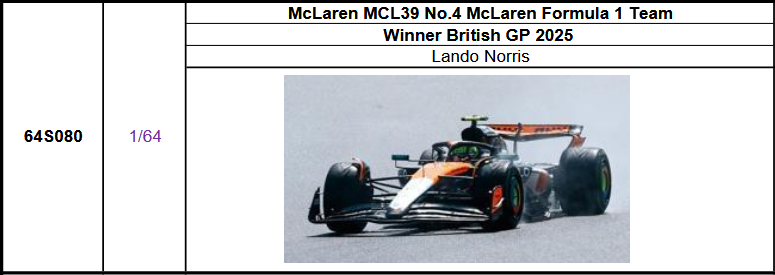 Spark McLaren 2021 Monaco GP LEDケース付き 1/64 McLaren MCL39 No.4 McLaren Formula 1 Team Winner