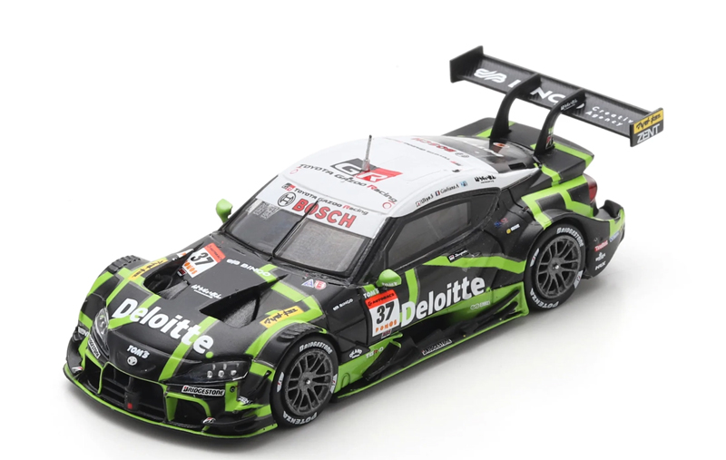 スパーク 1/64 Deloitte TOM'S GR Supra 笹原右京／ジュリアーノ・アレジ 2025年SUPER GT GT500 No.37