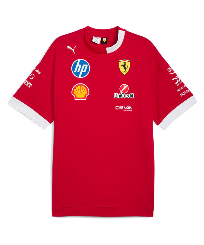 2025 フェラーリ チーム ドライバー オーバーサイズTシャツ(PUMA製)