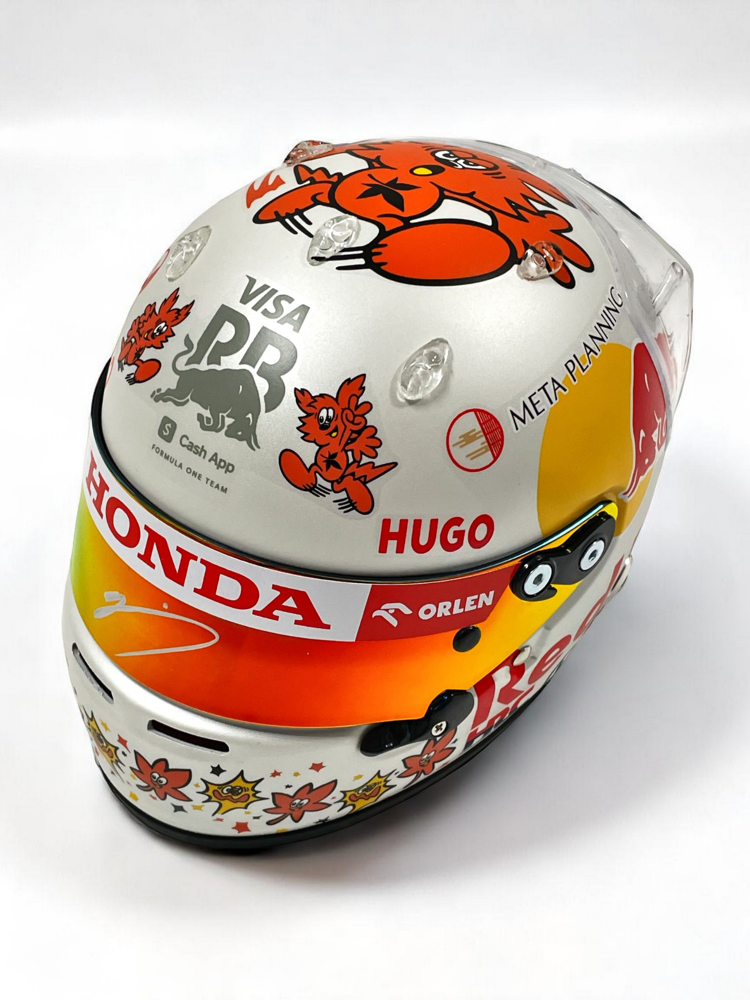 【再入荷】角田裕毅直筆サイン入 2024 日本GP 1/2ヘルメットTYPEB